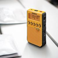 DT-800C 手持式数调二波段收音机 黄色